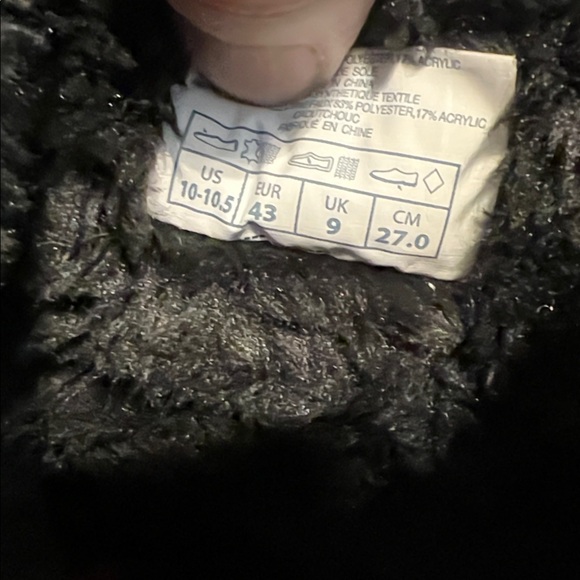 PAJAR LEATHER WATERPROOF FAUX FUR TRIM SNEAKER BOOTS SIZE 10-10.5 BLACK - Picture 16 of 16